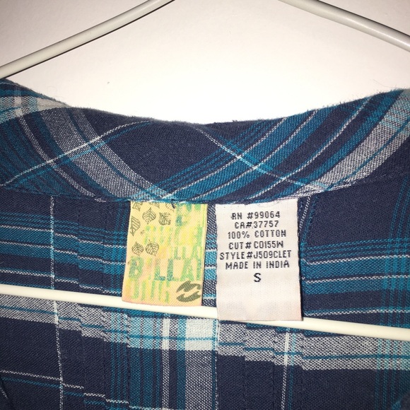 Vintage Billabong Y2K Women’s 100% Cotton top Size S. Made in India. Blue. - Picture 3 of 9